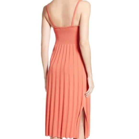 Elizabeth and James Women’s Bonnie Pleated Maxi Dress Salmon/Coral Size XS - Picture 5 of 11